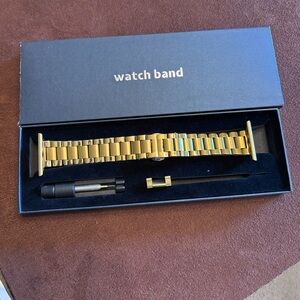Apple Watch Stainless Steel (Gold Color) Replacement Band